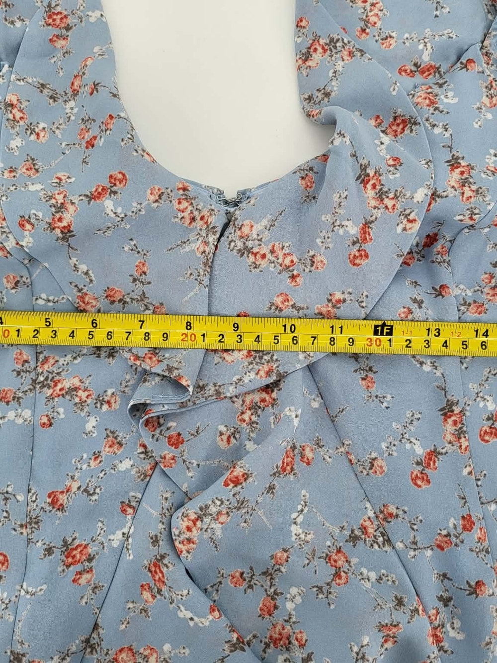 Lulu's Light Blue Floral Dress - Picture 7 of 8